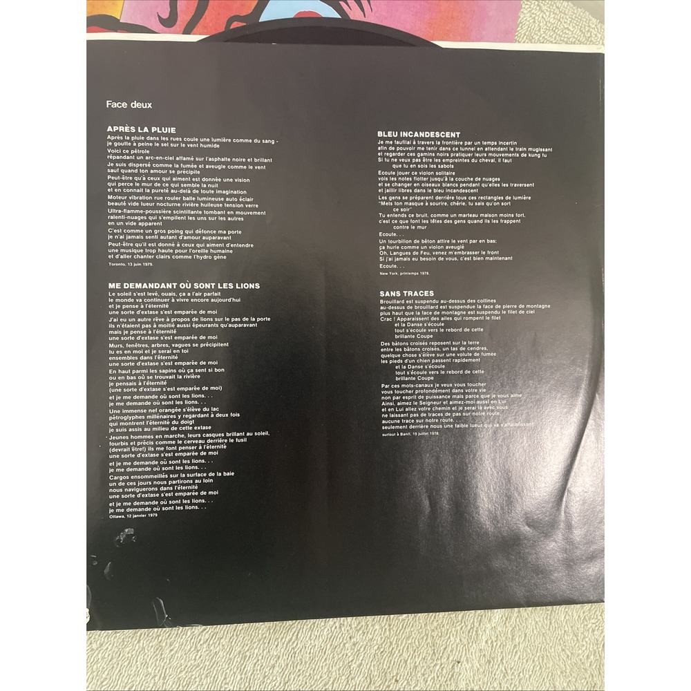 BRUCE COCKBURN ~ DANCING IN THE DRAGON'S‎ JAWS ~ LP 1979 MILLENNIUM - Picture 7 of 12